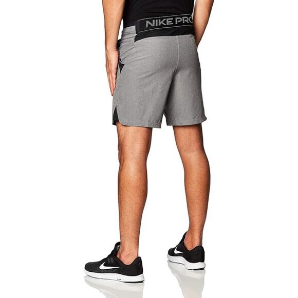 Nike Men's Black Gray Pro Flex Rep Slim Fit Training Shorts Size Medium - Picture 3 of 7